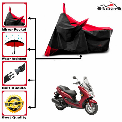 KEDIT Two Wheeler Cover for Aprilia(Red, Black)