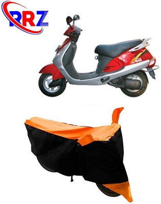 RRZ Waterproof Two Wheeler Cover for Kinetic(Nova, Black, Orange)