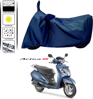 WMIZEXA Waterproof Two Wheeler Cover for Honda(Activa 125, Blue)