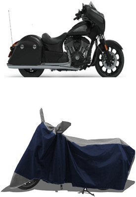 SUGASHRI Waterproof Two Wheeler Cover for Indian(Chief Dark Horse, Grey, Blue)