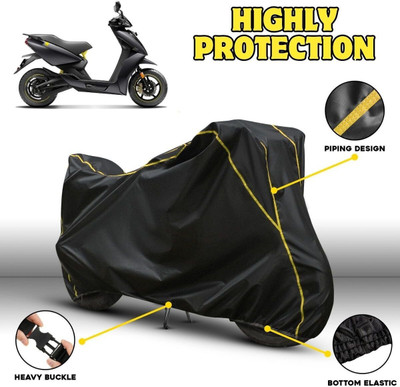 OliverX Waterproof Two Wheeler Cover for Ather(450 X, Black, Yellow)