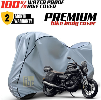 FBC Waterproof Two Wheeler Cover for TVS(Silver, Black)