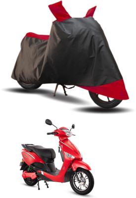 KEDIT Two Wheeler Cover for Hero(Electric Optima DX BS6, Red, Black)
