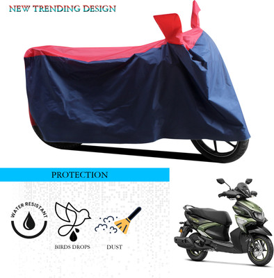 ANTHUB Waterproof Two Wheeler Cover for Yamaha(RayZR 125 Fi, Black, Red)