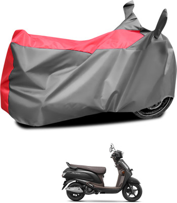 CODOKI Waterproof Two Wheeler Cover for Suzuki(New Access 125, Grey, Red)