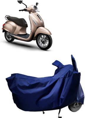 Amexride Two Wheeler Cover for Bajaj(New Chetak, Blue)
