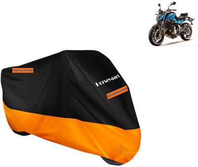 Horseyaart Waterproof Two Wheeler Cover for CFMoto(650 NK BS6, Orange)