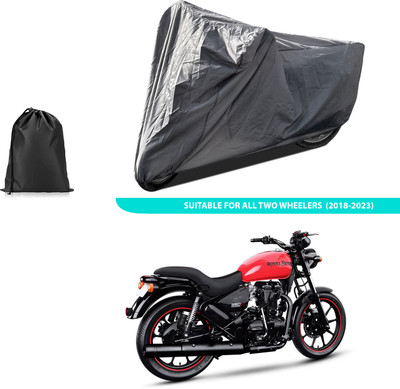 CODOKI Two Wheeler Cover for Royal Enfield(Thunderbird 350, Grey)