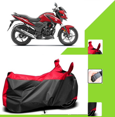 WMIZEXA Two Wheeler Cover for Honda(Black, Red)