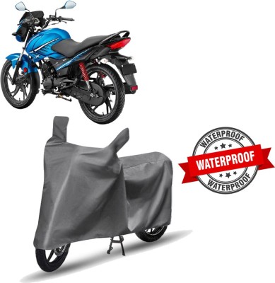 APNEK Two Wheeler Cover for Hero(Glamour, Grey)