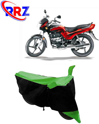 RRZ Waterproof Two Wheeler Cover for Hero(Passion Plus, Black, Green)