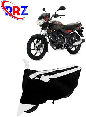 RRZ Waterproof Two Wheeler Cover for Bajaj(Discover 125 DTS-i, Black, White)