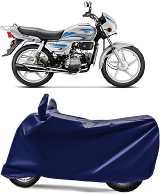 AUCTIMO Two Wheeler Cover for Hero(Splendor, Blue)