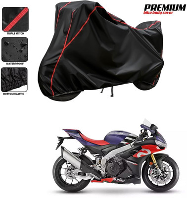 CODOKI Waterproof Two Wheeler Cover for Aprilia(RSV4, Black, Red)