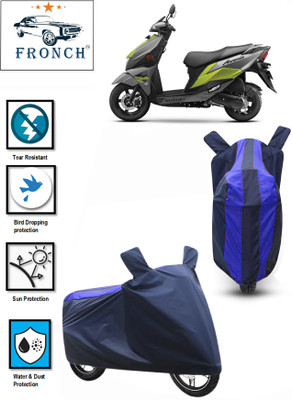 FRONCH Waterproof Two Wheeler Cover for Suzuki(Avenis 125, Blue)