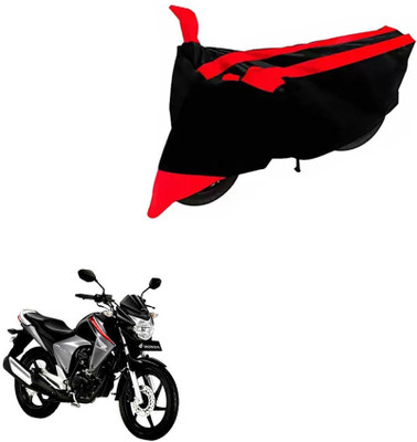 DeepShakshi AUTOMOTIVE Two Wheeler Cover for Honda(Dazzler, Black, Red)