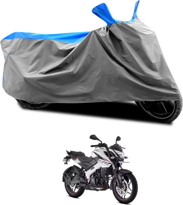 CODOKI Waterproof Two Wheeler Cover for Bajaj(Pulsar NS 200, Grey, Blue)