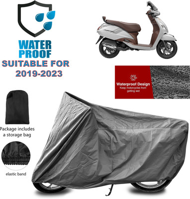 PAGORA Waterproof Two Wheeler Cover for TVS(Jupiter classic, Grey)