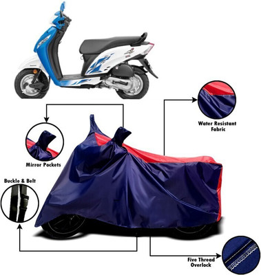DeepShakshi AUTOMOTIVE Two Wheeler Cover for Honda(Activa i, Red, Blue)
