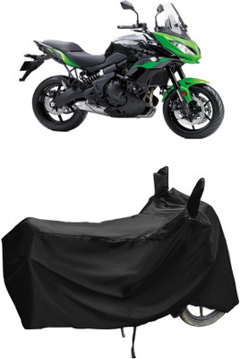 Autoprime Two Wheeler Cover for Kawasaki(Versys 650 BS6, Black)