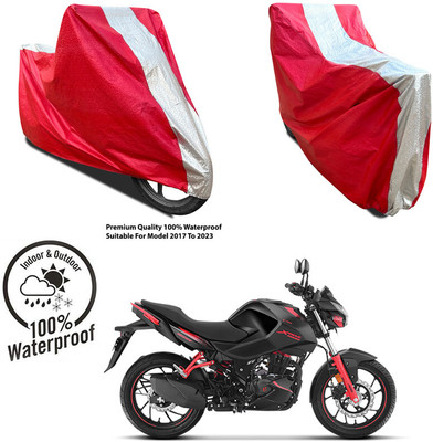 AutoGalaxy Waterproof Two Wheeler Cover for JAWA(Forty Two, Silver, Red)