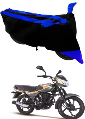 DeepShakshi AUTOMOTIVE Waterproof Two Wheeler Cover for Bajaj(CT110, Black, Blue)