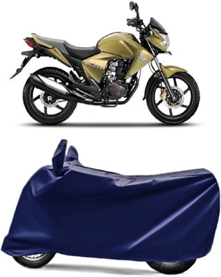 AUCTIMO Two Wheeler Cover for Honda(Unicorn Dazzler, Blue)