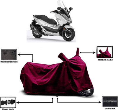 KEDIT Two Wheeler Cover for Honda(Forza 300, Maroon)