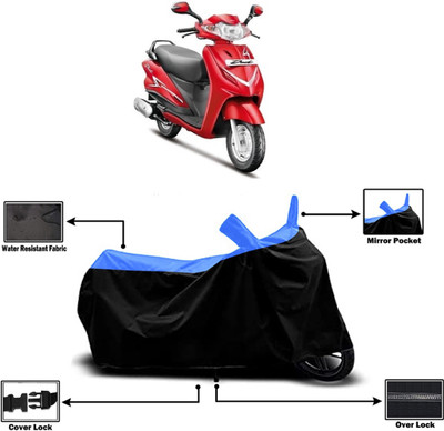 Amexride Two Wheeler Cover for Hero(Duet LX 110CC BS6, Multicolor)