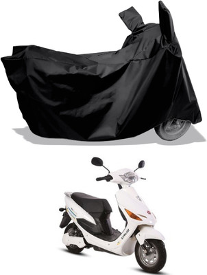 Amexride Two Wheeler Cover for Hero Electric(Electric Cruz BS6, Black)