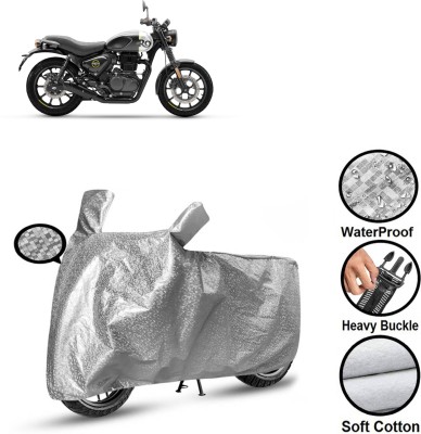 CODOKI Waterproof Two Wheeler Cover for Royal Enfield(Hunter 350, Silver)