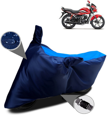 AUTOCAD Waterproof Two Wheeler Cover for Hero(Passion Pro, Blue)