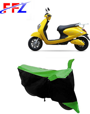 FFZ Two Wheeler Cover for Techo Electra(Emerge, Black, Green)