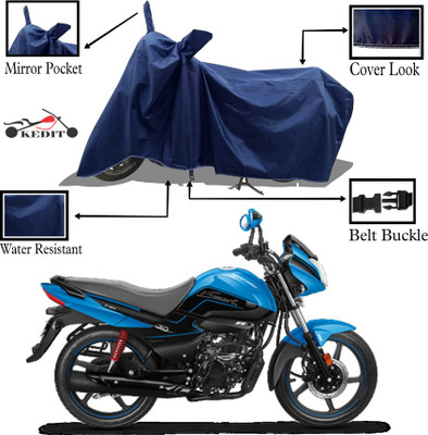 KEDIT Two Wheeler Cover for Hero(Splendor I Smart, Blue)