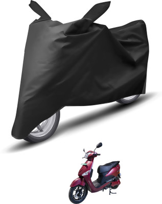 Caronix Waterproof Two Wheeler Cover for Hero(Electric Optima, Black)