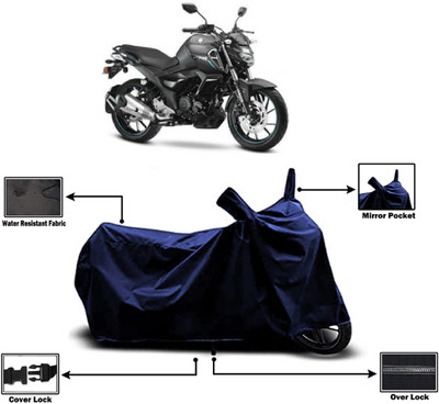 Amexride Two Wheeler Cover for Yamaha(FZ-Fi Version 3.0, Blue)