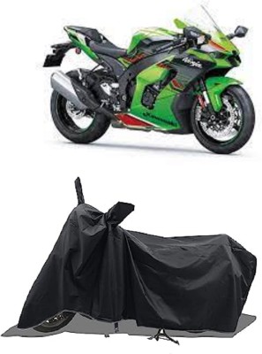 SPECTUS Two Wheeler Cover for Kawasaki(Ninja ZX-10R SE BS6, Black)