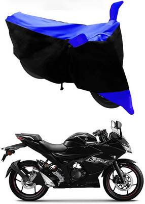 Mdstar Waterproof Two Wheeler Cover for Suzuki(Gixxer SF, Blue, Black)