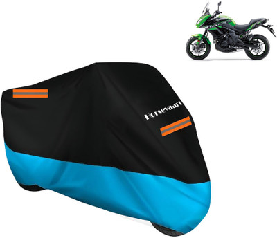 Horseyaart Waterproof Two Wheeler Cover for Kawasaki(Versys 650 BS6, Blue)