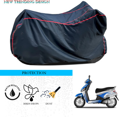 ANTHUB Waterproof Two Wheeler Cover for Mahindra(Gusto Electric, Black)