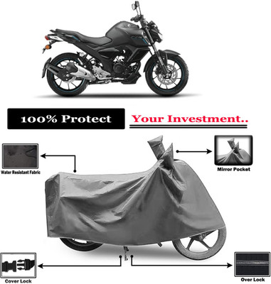 Amexride Two Wheeler Cover for Yamaha(FZ S V3.0 FI, Grey)