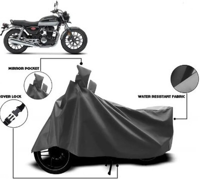 JVBRANGI Waterproof Two Wheeler Cover for Honda(CB350RS, Grey)