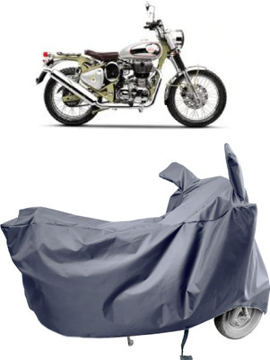 Amexride Two Wheeler Cover for Royal Enfield(Bullet Trials 500, Grey)