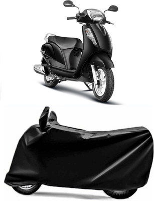 Swarish Two Wheeler Cover for Suzuki(Access 125, Black)