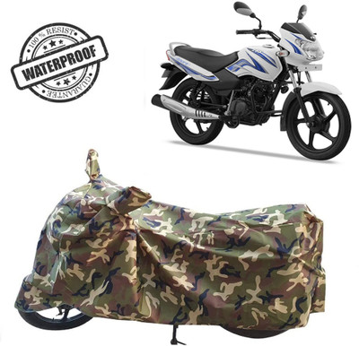 ROYAL AUTO MART Waterproof Two Wheeler Cover for TVS(Sport, Green, Multicolor)