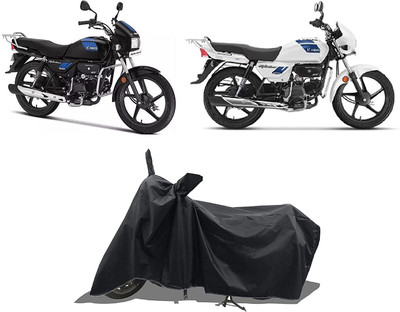 AutoGalaxy Waterproof Two Wheeler Cover for Hero(Splendor Plus, Black)