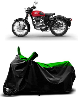 VESMEI Two Wheeler Cover for Royal Enfield(Classic Desert Storm, Green)