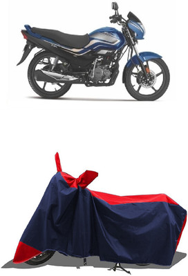SUGASHRI Waterproof Two Wheeler Cover for Hero(Super Splendor, Red, Blue)