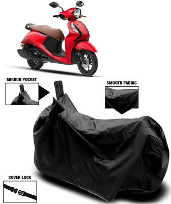 DeepShakshi AUTOMOTIVE Waterproof Two Wheeler Cover for Yamaha(Fascino 125 BS6, Black)