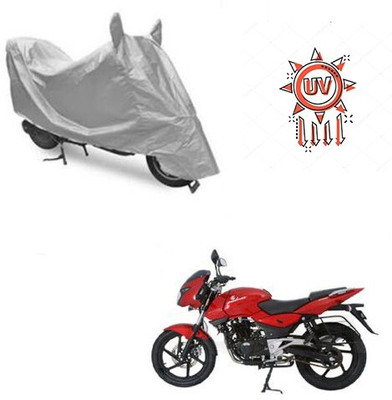 DeepShakshi AUTOMOTIVE Waterproof Two Wheeler Cover for Bajaj(Pulsar 200 NS DTS-i, Silver)